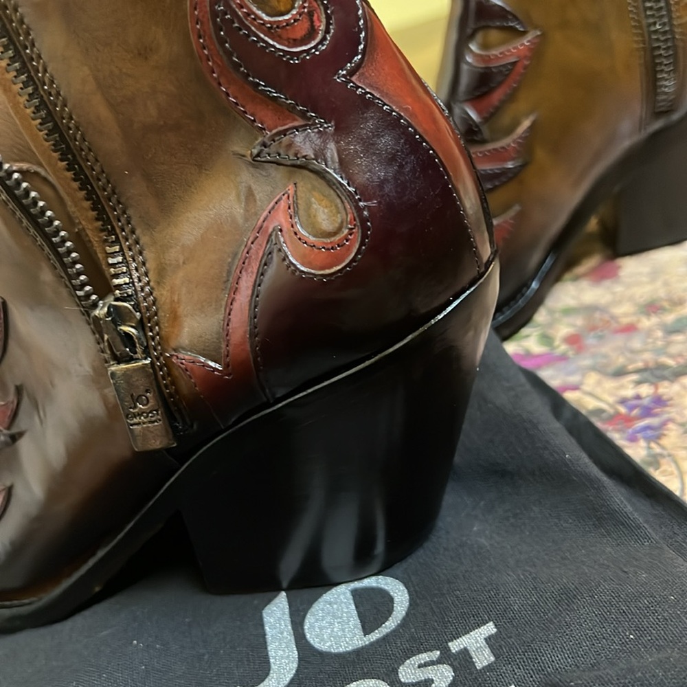 Jo Ghost emblazoned short boot in bronze 38 - Picture 11 of 15